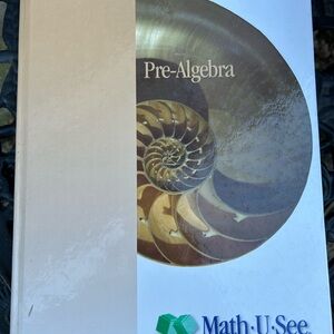 Math-U-See Pre-Algebra Textbook in Beige and White